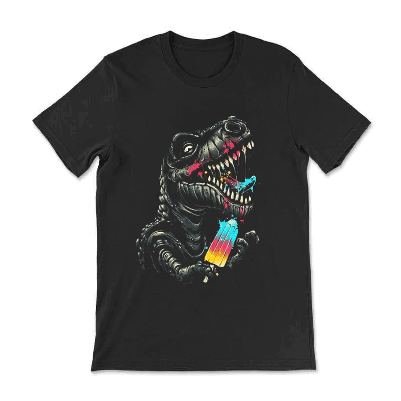 Popo Dinosaur Eating Ice Cream T-Shirt
