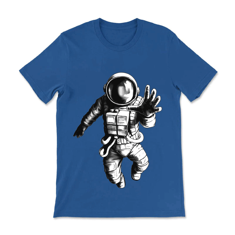 Astronaut Wave Print Girls T-Shirt