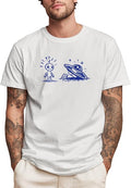 domirica Men's Solid 100% Cotton Graphic Short Sleeve