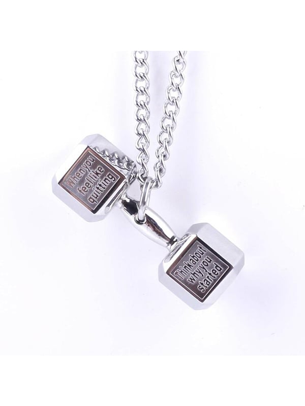 MEN'S FITNESS BARBELL EXERCISE PENDANT