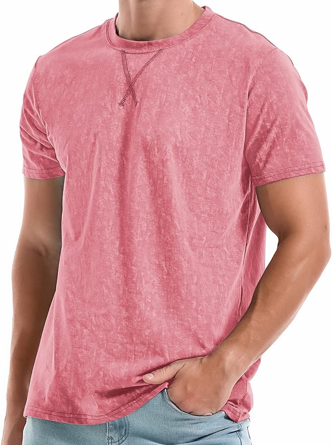 KLIEGOU Men's T-Shirts - Premium Cotton Crew Neck Tees S - 4XL