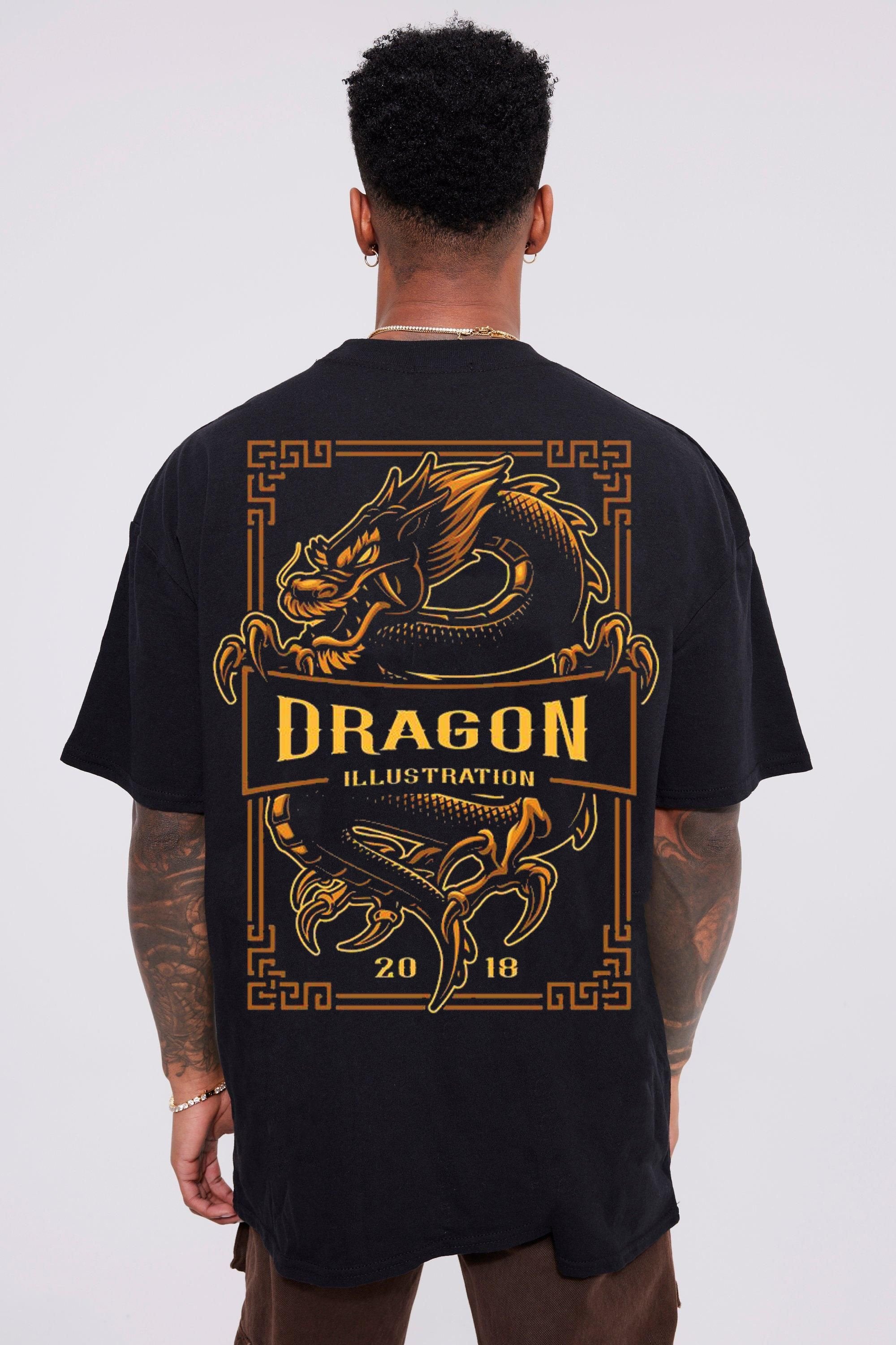 Dragon  Brand Hip-hop Loose T-shirt