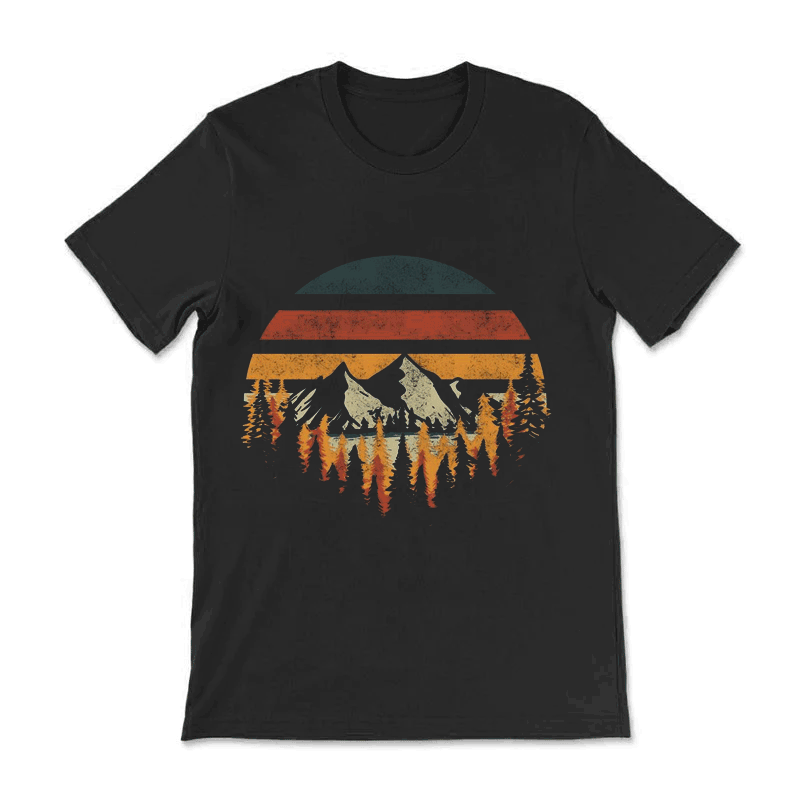 Natural Scenery Street Girl T-shirt